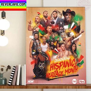 AEW Celebrates Hispanic Heritage Month Home Decor Poster Canvas