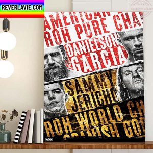 AEW Dynamite 3 Year Anniversary Show ROH Pure Champ Home Decor Poster Canvas