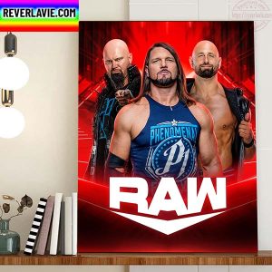 AJ Styles Doc Gallows Karl Anderson Is Back In WWE Raw Home Decor Poster Canvas