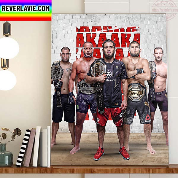 AKA's Champion's Row UFC on BT Sport Home Decor Poster Canvas AKA's Champion's Row UFC on BT Sport Home Decor Poster Canvas
