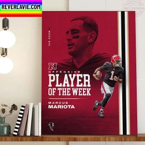 Alanta Falcons Marcus Mariota Player Of The Week Home Decor Poster Canvas