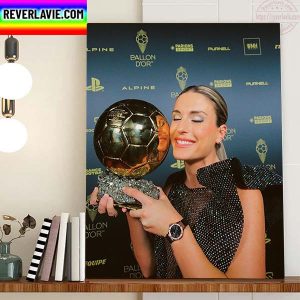 Alexia Putellas Winner Womens Ballon dOr 2022 Home Decor Poster Canvas