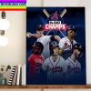 Atlanta Braves Are Champions NL East Champs Home Decor Poster Canvas