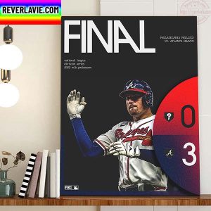Atlanta Braves Takes NLDS 2022 MLB Postseason Game 2 Home Decor Poster Canvas