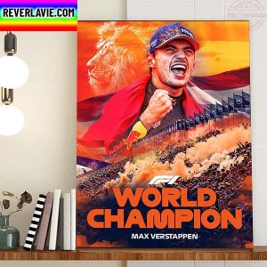 Back To Back F1 World Champion Max Verstappen Home Docor Poster Canvas