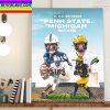 Big Noon Saturday Michigan Football Vs Penn State Football Home Decor Poster Canvas