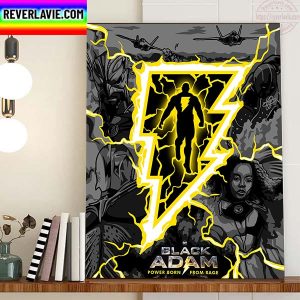 Black Adam DC Comics Home Decor Poster Canvas
