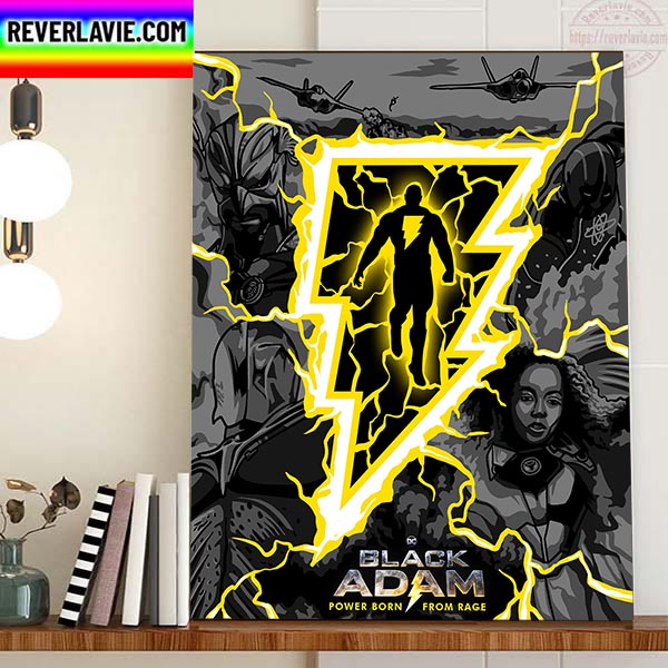 Black Adam DC Comics Home Decor Poster Canvas Black Adam DC Comics Home Decor Poster Canvas