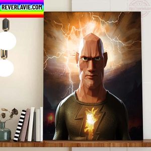Black Adam Fan Art The Rock For Black Adam Movie Of DC Comics Home Decor Poster Canvas