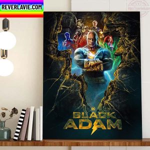 Black Adam Movie By DC Comics Home Decor Poster Canvas
