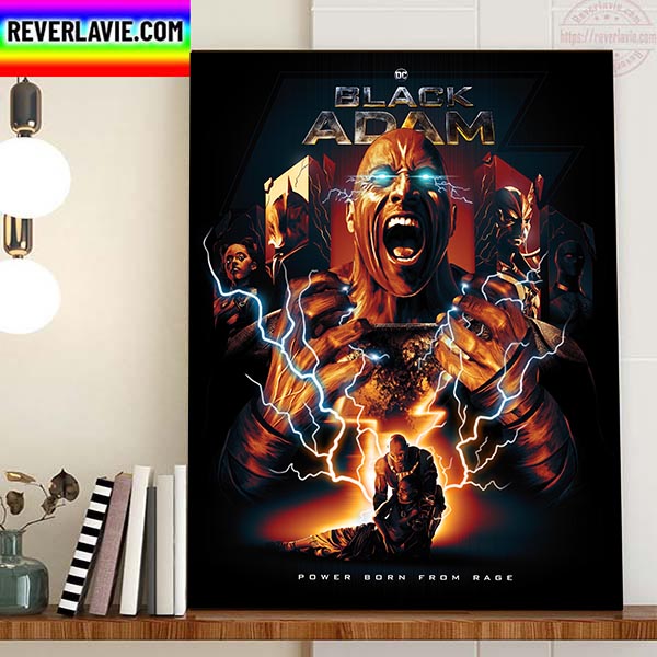 Black Adam Power Born From Rage Of DC Comics Home Decor Poster Canvas Black Adam Power Born From Rage Of DC Comics Home Decor Poster Canvas