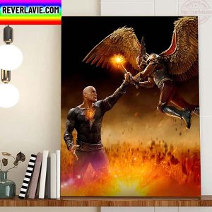 Black Adam Vs Hawkman Black Adam DC Comics 2022 The Movie Home Decor Poster Canvas