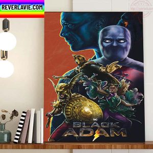 Black Adam and Justice Society DC The Movie Home Decor Poster Canvas
