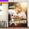 Brandon Drury San Diego Padres The Sporting News NL Comeback Player Of The Year Home Decor Poster Canvas