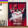 Bryce Harper Philadelphia Phillies NLCS Match MVP Home Decor Poster Canvas