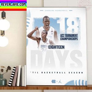 Carolina Basketball 18 ACC Tournament Championships Home Decor Poster Canvas