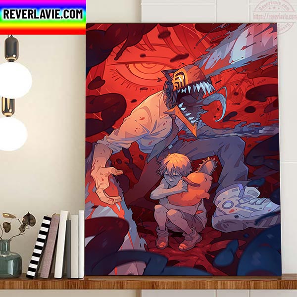 Chainsawman He Wanna Hug Chainsawman 2022 The Movie Home Decor Poster Canvas Chainsawman He Wanna Hug Chainsawman 2022 The Movie Home Decor Poster Canvas