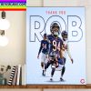 Chicago Bears Thank You For Everything Rob Home Decor Poster Canvas