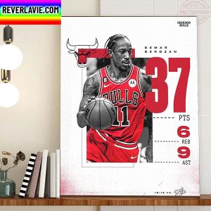 Chicago Bulls Demar DeRozan Welcome To Year 14 NBA Home Decor Poster Canvas