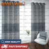 Christian Dior Black And White Big Logo In Signature Monogram Background Window Curtain