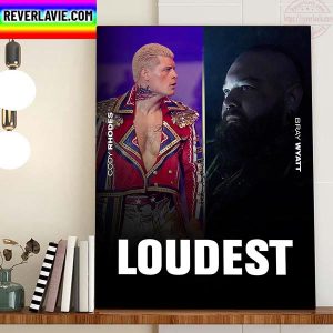 Cody Rhodes Vs Bray Wyatt On WWE Home Decor Poster Canvas