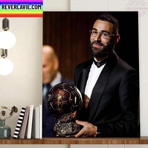 Congratulations Karim Benzema Win The 2022 Ballon dOr Home Decor Poster Canvas