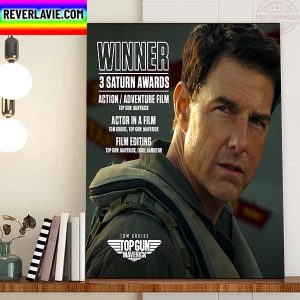Congratulations To Top Gun Maverick Team Winner 3 Saturn Awards Home Decor Poster Canvas