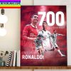 Cristiano Ronaldo 700 Club Goals Home Decor Poster Canvas