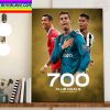 Cristiano Ronaldo Has Now Scored 700 Club Goals Career Home Decor Poster Canvas