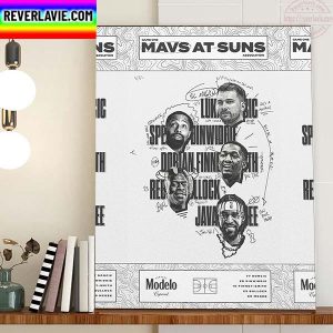 Dallas Mavericks Game One Mavs At Suns Association Home Decor Poster Canvas