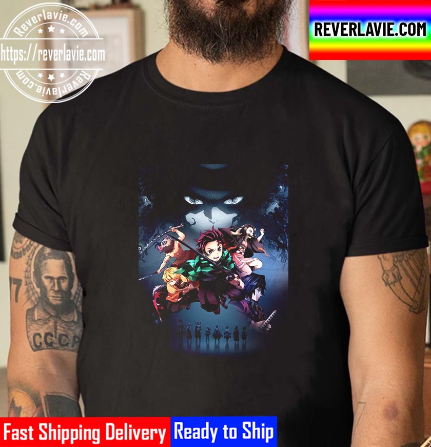 Demon Slayer Kimetsu No Yaiba Anime Poster Movie Unisex T-Shirt Demon Slayer Kimetsu No Yaiba Anime Poster Movie Unisex T-Shirt
