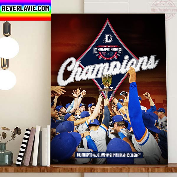 Durham Bulls Champions Triple-A National Championship Home Decor Poster Canvas Durham Bulls Champions Triple-A National Championship Home Decor Poster Canvas