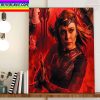 Elizabeth Olsen As Wanda Maximoff Scarlet Witch Of Marvel Movie Home Decor Poster Canvas
