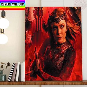 Elizabeth Olsen As Wanda Maximoff Scarlet Witch Of Marvel Movie Home Decor Poster Canvas