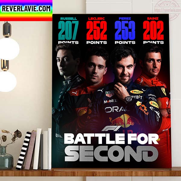 F1 Battle For Second Home Decor Poster Canvas F1 Battle For Second Home Decor Poster Canvas