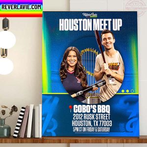 Flippin Bats With Ben Verlander And Alex Curry Houston Meet Up Home Decor Poster Canvas