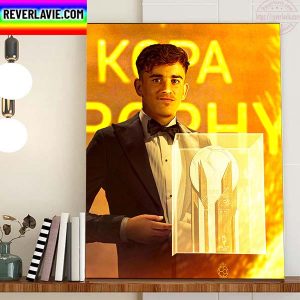 Gavi Takes Home Kopa Trophy 2022 Home Decor Poster Canvas