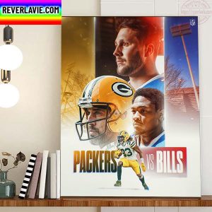 Green Bay Packers Vs Buffalo Bills In NFL Home Decor Poster Canvas