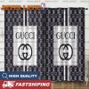 Gucci Bee With Vintage Web In Fancy Black And White Monogram Window Curtain