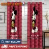 Gucci X Mickey Mouse Fashion Addict With Black Monogram In Hot Pink Background Window Curtain