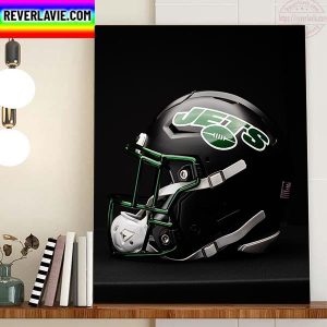 Helmet New York Jets Of John Franklin Myers Home Decor Poster Canvas