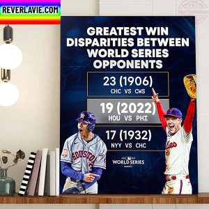 Houston Astros Vs Philadelphia Phillies MLB World Series Opponents Home Decor Poster Canvas