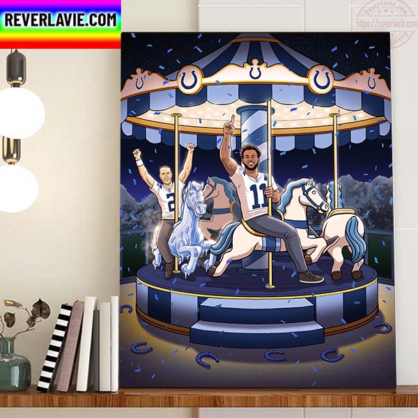 Indianapolis Colts Are Riding Away Home Decor Poster Canvas Indianapolis Colts Are Riding Away Home Decor Poster Canvas