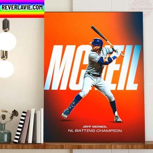 Jeff McNeil Is 2022 NL Batting Champion Home Decor Poster Canvas