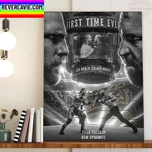 Jon Moxley Vs Hangman Adam Page First Time Ever For AEW World Championship Home Decor Poster Canvas