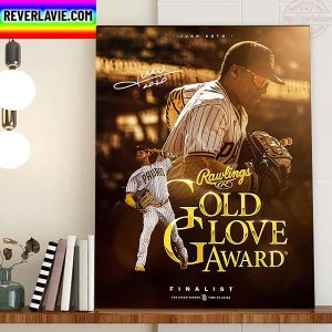 Juan Soto Being Named 2022 Gold Glove Award Finalist Home Decor Poster Canvas