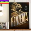 Karim Benzema Real Madrid Impossible Is Nothing The 2022 Ballon dOr Home Decor Poster Canvas