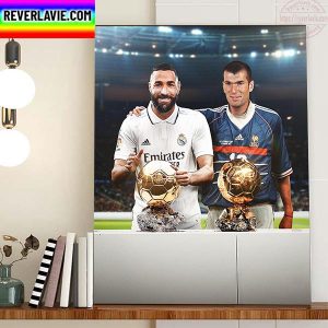 Karim Benzema Win The Ballon dOr 2022 Since Zidane In 1998 Home Decor Poster Canvas