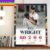 Kyle Wright 6 Shutout Innings In NLDS 2022 MLB Postseason Game 2 Home Decor Poster Canvas