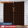 Louis Vuitton Big Gradian Logo With Blue Jade Monogram Window Curtain